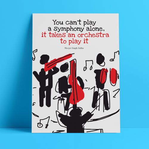 You can't play a symphony alone